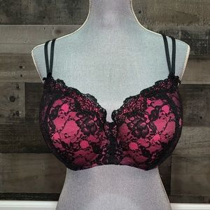 Cacique/Lane bryant pink lace bra 40DD